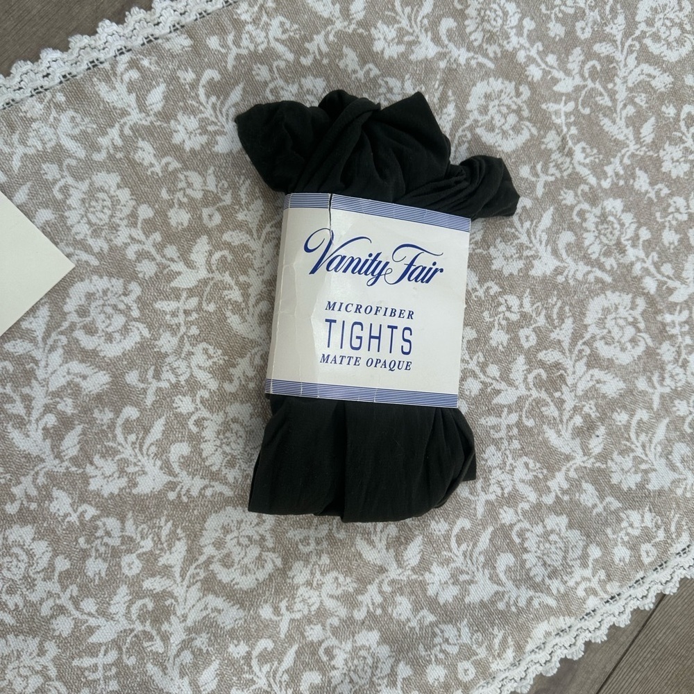 Vintage 80s Vanity Fair Women’s Microfiber Tights Matte Opaque Panty Hose